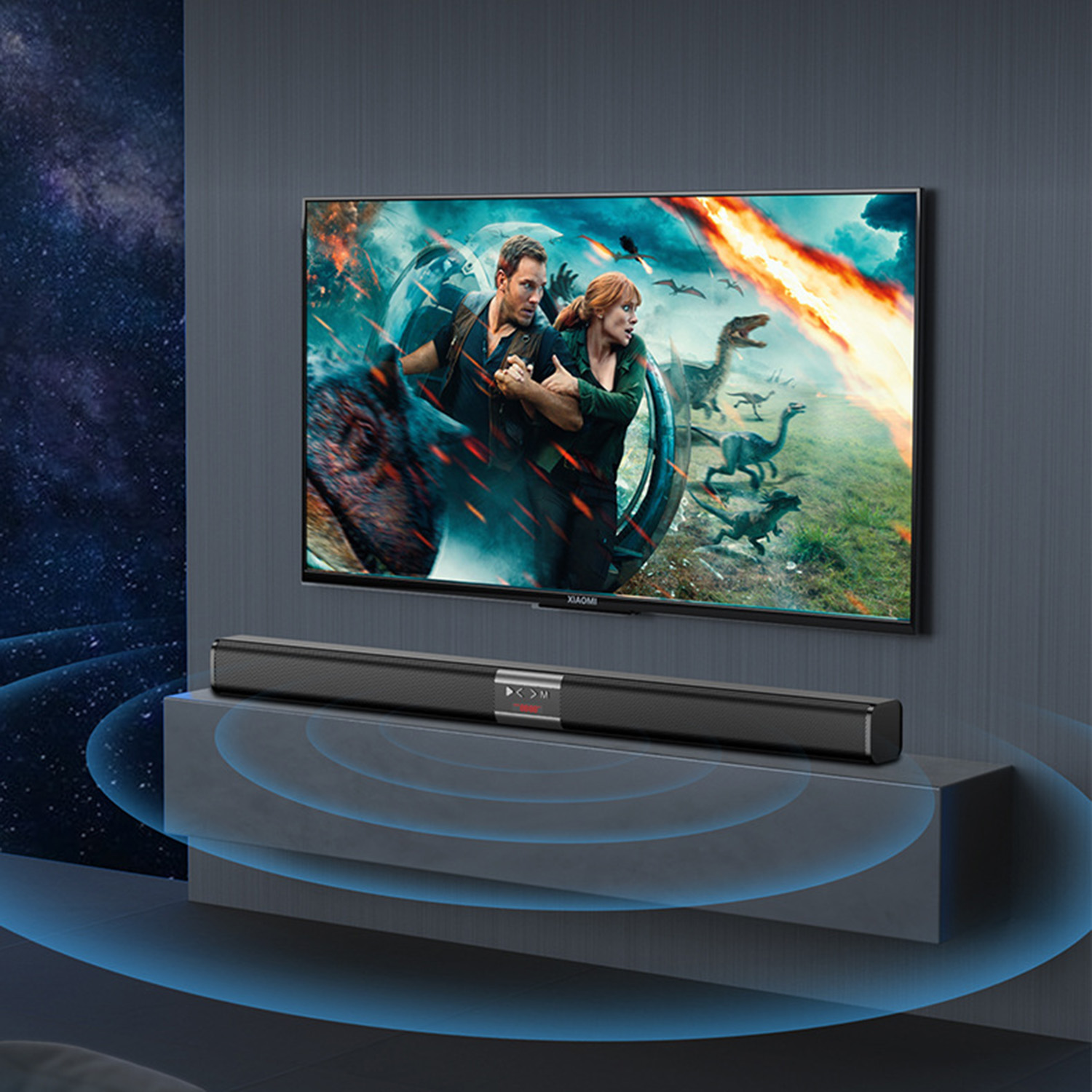 Home Cinema With Wireless Rear Speakers - مكبر صوت لاسلكي، بطارية مدمجة، مكبر
