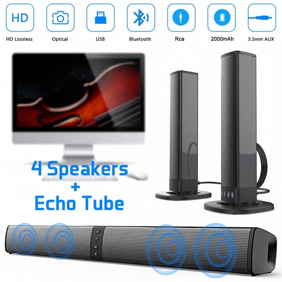 نظام ساوند بار منزلي بتقنية بل - مراجعة Home Cinema With Wireless Rear Speakers وسعره