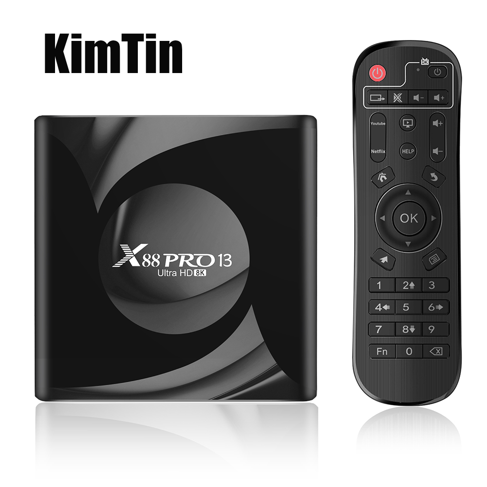 X88 Pro 13 4GB 64GB 32GB الذكي - مراجعة Home Cinema Google وسعره