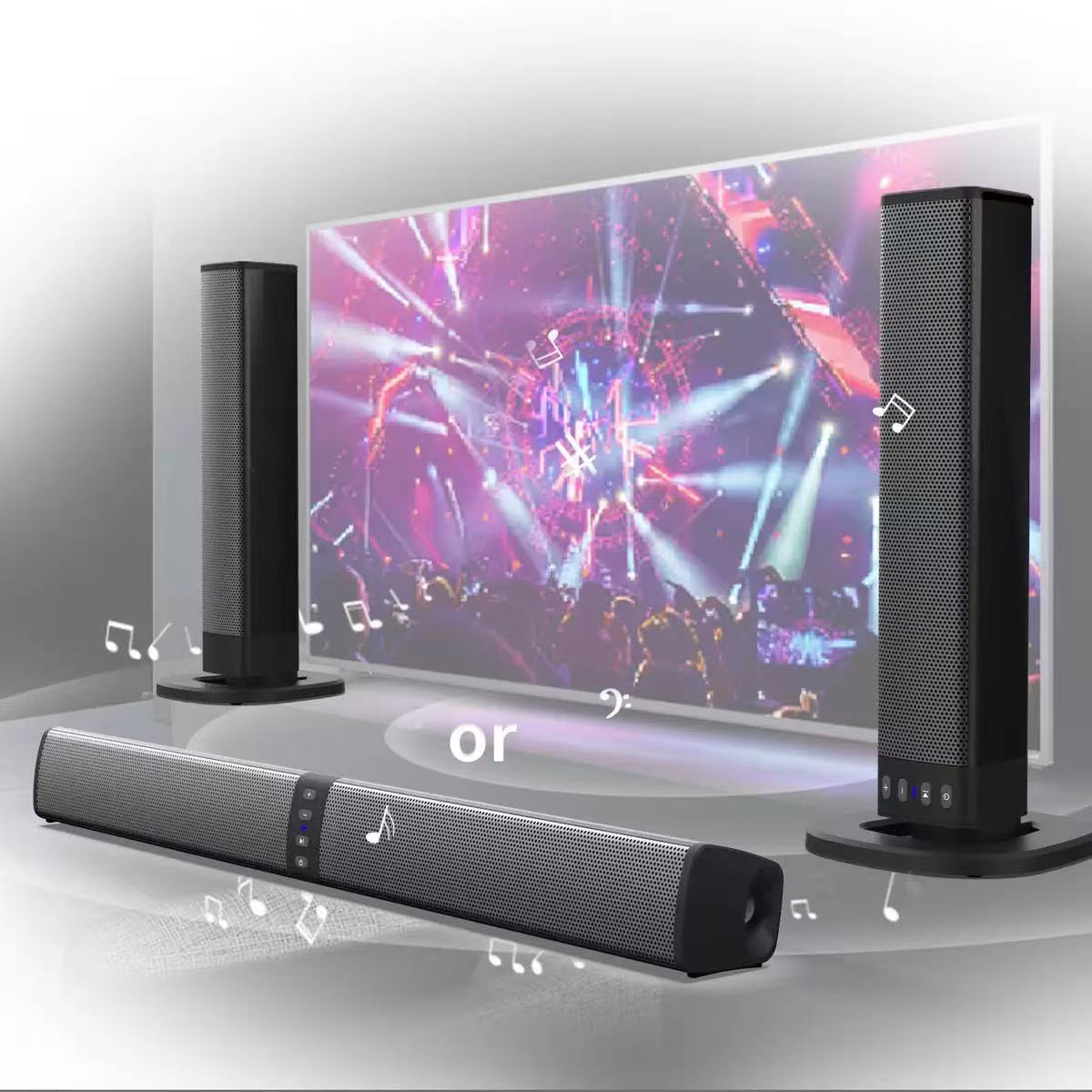 سمّاعات بلوتوث سوبر قوية الصوت - مراجعة Home Cinema With Wireless Rear Speakers وسعره