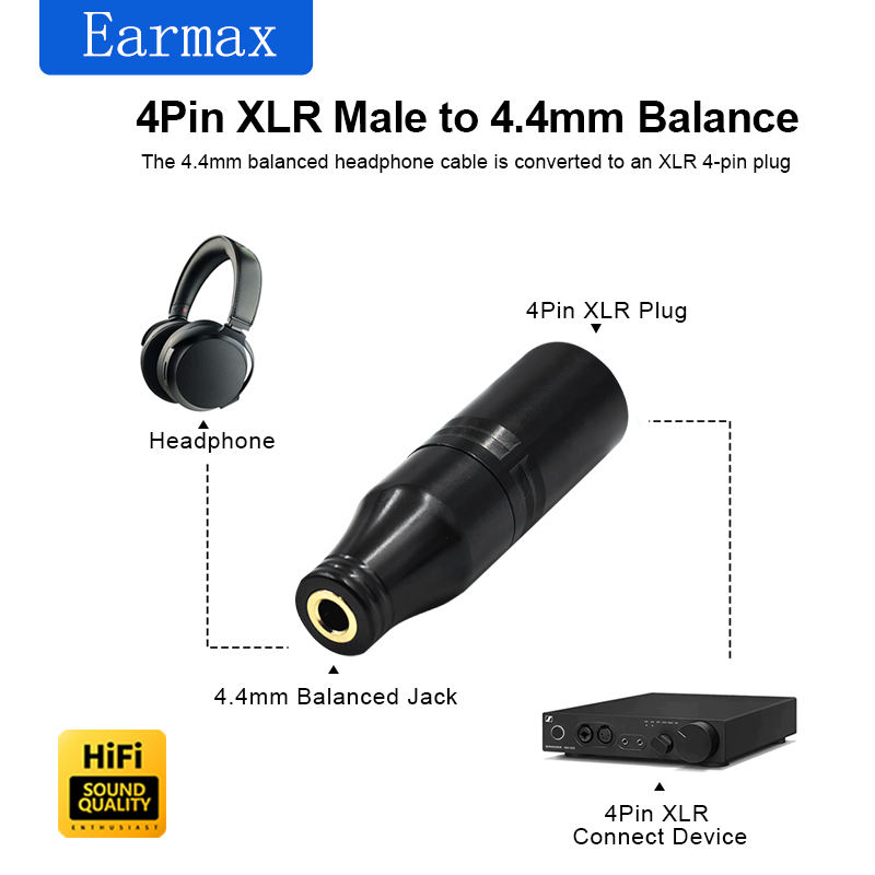 محول XLR-4 ذكر إلى أنثى 4.4 مل - مراجعة Home Cinema Hifi وسعره