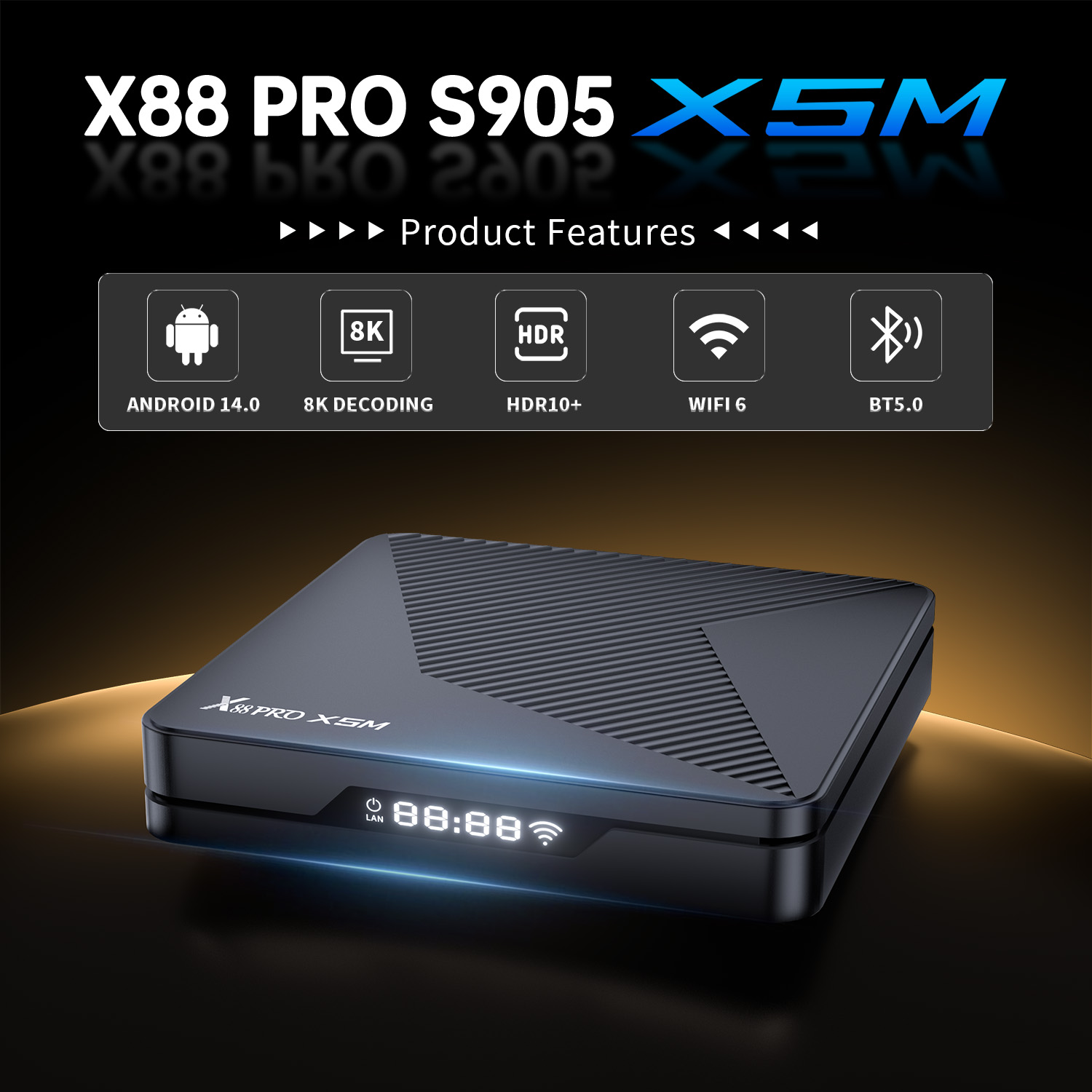 جهاز X88Pro X5M 8K Ultra HD AI - مراجعة Home Cinema Google وسعره